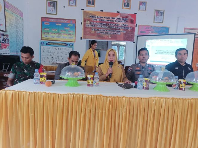 
 Polsek Awangpone Polres Bone Musyawarah Bersama Profesi Ners Stikes Gunung Sari Makassar