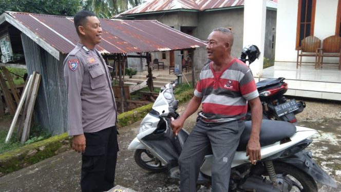 
 Bripka Abustang Titip Pesan Kamtibmas, Tujuan Keamanan Polsek Tonra ,Polres Bone