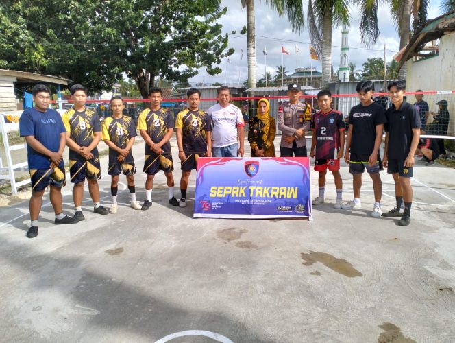 
 Bripka Idrus hadiri pembukaan turnamen Sepak Takraw di Tokaseng