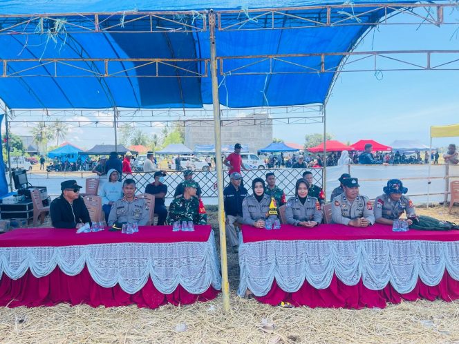 
 Beri rasa aman, Polsek Tellu Siattinge pengamanan balap ojek