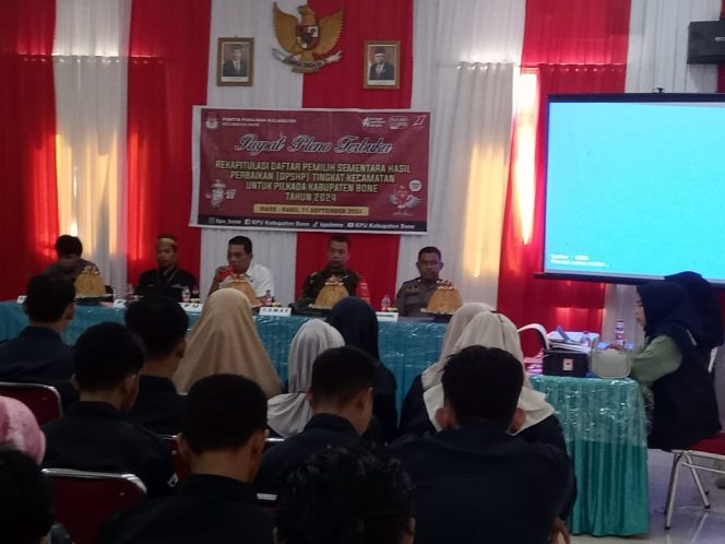 
 Aiptu Syamsul Bahri Hadiri Rapat Pleno Terbuka Tingkat PPK Penetapan DPSHP Pilkada Tahun 2024.