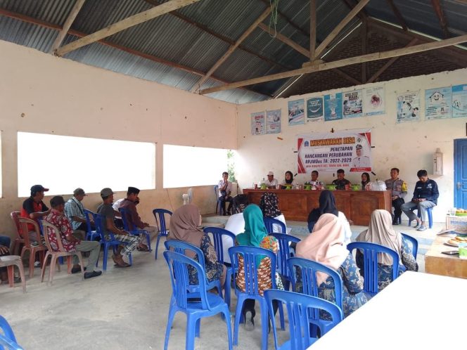 
 Jelang Pemilu Bripka Abustang Titip Pesan Kamtibmas, Tujuan Keamanan Polsek Tonra ,Polres Bone