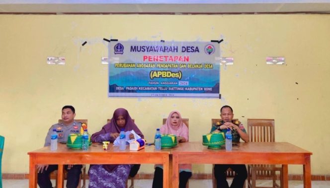 
 Hadiri Musdes, Pak Bhabin siap dukung pembangunan desa