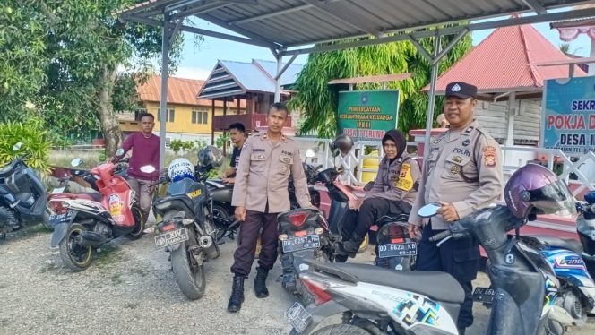 
 Polsek Tellu Siattinge amankan kegiatan kampanye di Desa Itterung 