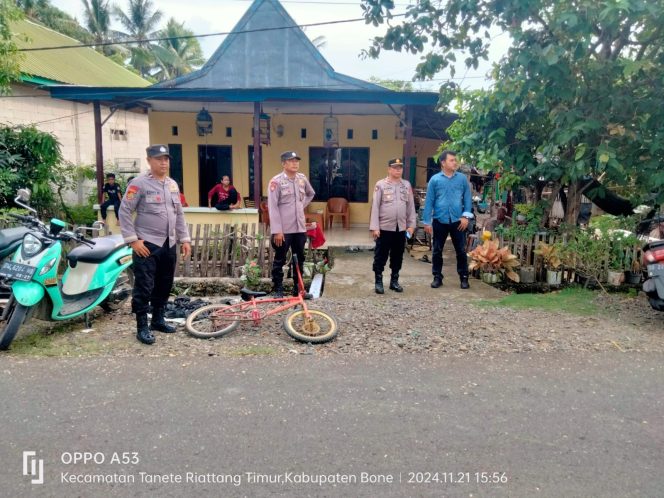 
 Polsek Pelabuhan Amankan Kegiatan Kampanye Calon Bupati Bone di Lingkungan Balakang