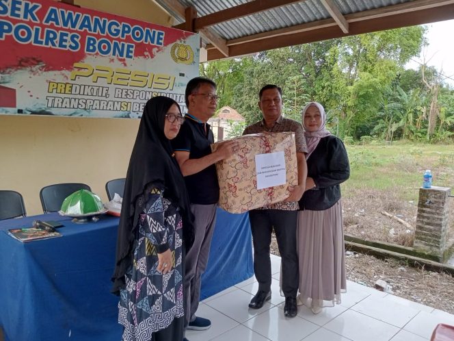 
 Wakapolsek Awangpone Pimpin Acara Pelepasan Kapolsek yang Memasuki Masa Pensiun