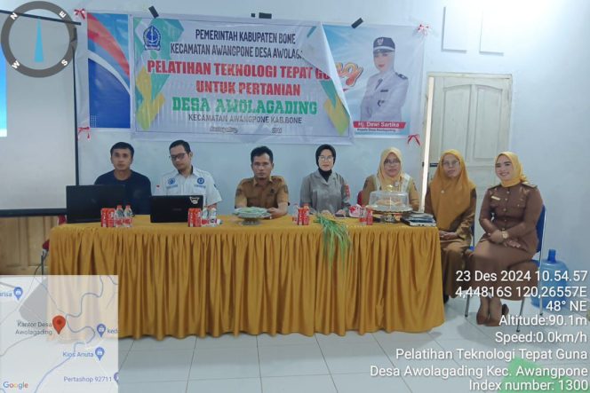 
 Bhabinkamtibmas Polsek Awangpone Pelatihan Teknologi Tepat Guna Tingkatkan Kapasitas Kelompok Tani Desa Awolagading