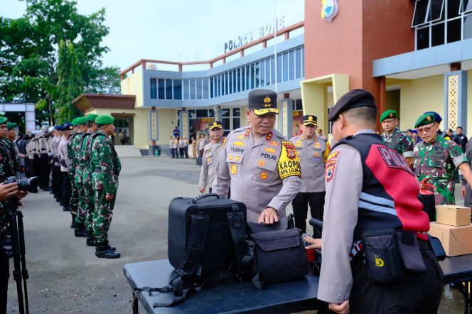 
 Apel Siaga Kontijensi Tanggap Bencana Polres Bone Bersama Instansi Terkait: Kapolda Sulsel Sampaikan Arahan Strategis