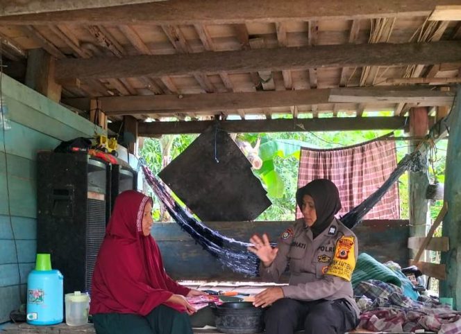 
 Rutin lakukan sambang, Aiptu Suhati hadir beri imbauan kamtibmas