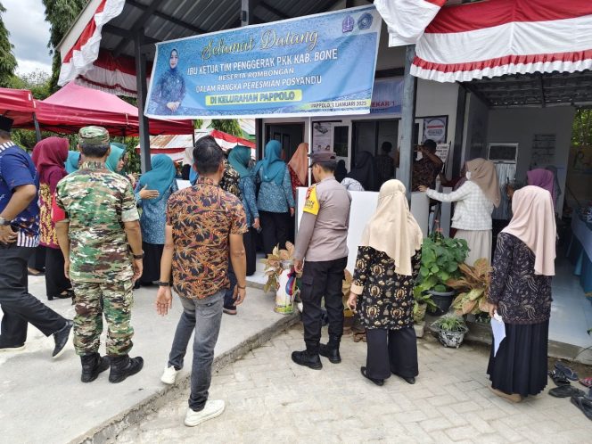 
 Bhabinkamtibmas Hadiri Peresmian Posyandu di Kelurahan Pappolo