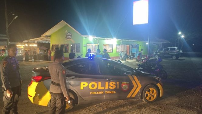 
 Akp Ami Suandi SH,Kapolsek Tonra   Pimpin Patroli Biru , Demi Jaga Situasi Kamtibmas Polres Bone