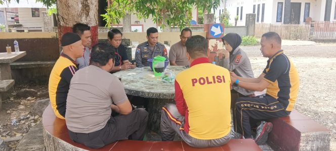 
 Kapolsek Awangpone Sampaikan Arahan Kapolres Bone Terkait Program Ketahanan Pangan