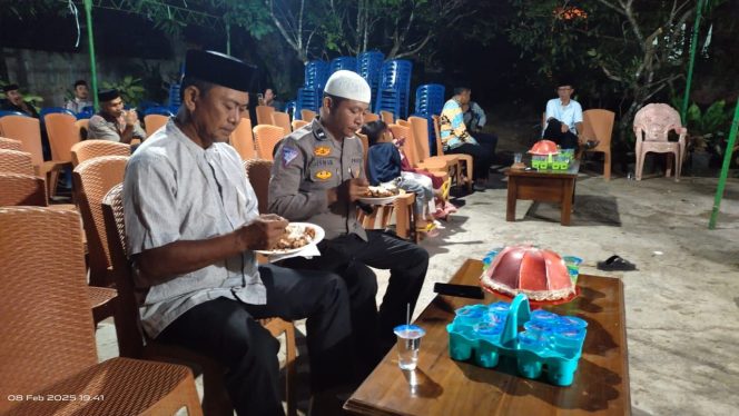 
 Aipda Bismar ,Lakukan Kunjugan , Guna Cegah Kriminalitas, Polsek Tonra , Polres Bone