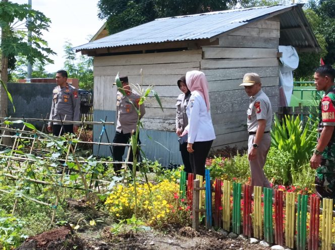 
 Kabag SDM Polres Bone Kompol Arsyad, S.IP Tinjau Lokasi Pekarangan Pangan Bergizi di Desa Panyili, Kecamatan Palakka