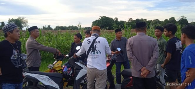 
 Polsek Awangpone Polres Bone Gelar Patroli dan Himbauan Kamtibcar Lantas Cegah Balapan Liar