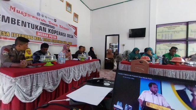 
 Musdes Koperasi Merah Putih Berlangsung Kondusif, Bhabinkamtibmas Turut Hadir