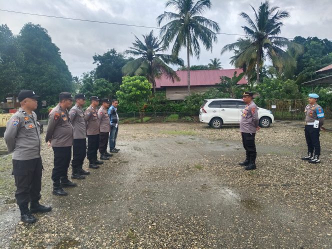 
 Wakapolsek Awangpone Berikan Arahan Prosedur Penahanan kepada Personel Polsek Awangpone 