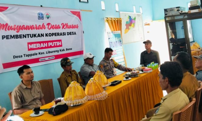 
 Bhabinkamtibmas Polsek Libureng Hadiri Musyawarah Pembentukan Koperasi Desa