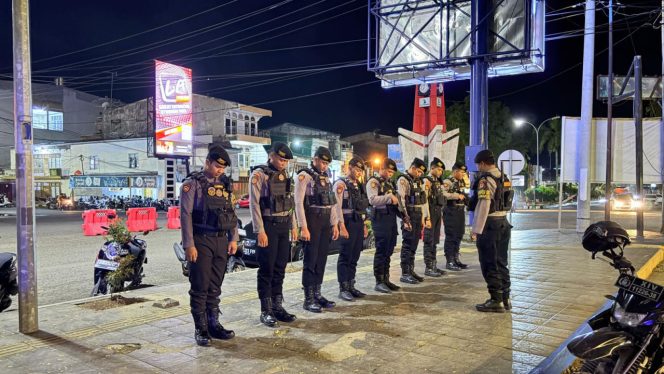 
 Wujudkan Bone Yang Aman Kondusif, Unit Turjawali Sat Samapta Tingkatkan Patroli Malam dan Kantor-Kantor Obyek Vital