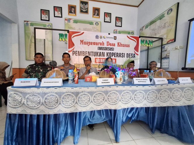 
 Musyawarah Khusus Pembentukan Koperasi “Merah Putih” Digelar di Kelurahan Apala, Barebbo