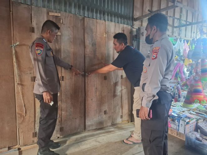 
 Personil Polsek Tellu Siattinga Respon Cepat Pencurian Dengan Mendatangi TKP