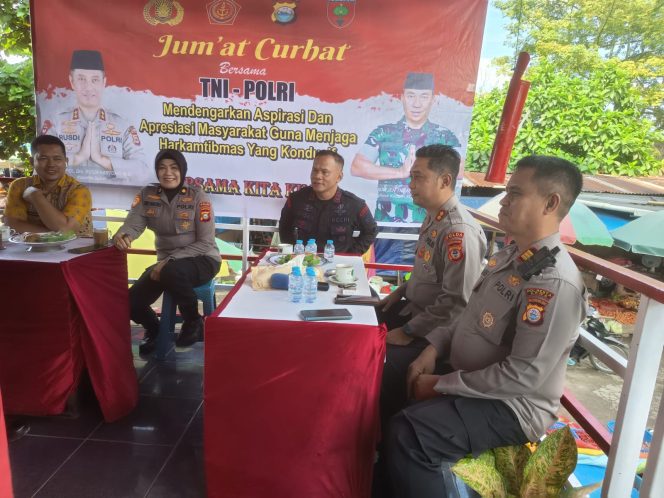 
 Tim JC Polda Sulsel Sambangi Pasar Induk Minasaupa, Warga Curhat Persoalan Aliran Sesat