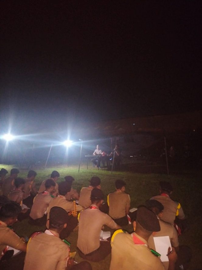 
 Salah satu rangkaian kegiatan dalam Pendidikan dan Pelatihan Dasar (Pendiksar) Saka Bhayangkara Angkatan X Tahun 2025 Cabang Polres Bone adalah Jumpa Tokoh