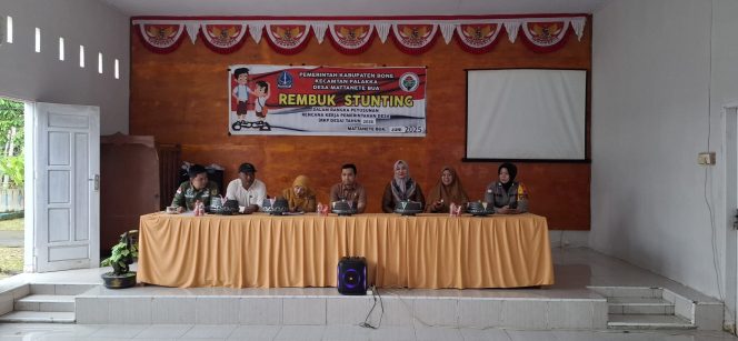 
 Bhabinkamtibmas Brigpol Elvira Hadiri Undangan Rapat RKPDes di Desa Mattanete Bua