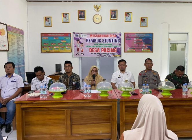 
 Kapolsek Awangpone Rembuk Stunting dan Musyawarah Pembentukan Tim Penyusun RKPDes di Desa Pacing
