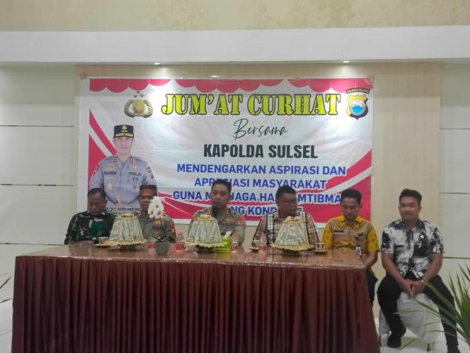 
 Bangun Sinergitas Bekrkelanjutan, Jumat Curhat Rutin Kapolda Kunjungi Warga Jongaya