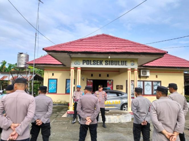
 Apel pagi personil Polsek Sibulue: siap laksanakan tugas pelayanan dan harkamtibmas