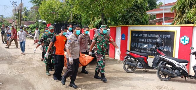 
 ‎Personil Piket Polsek Cenrana Datangi TKP Penemuan Mayat Di Sungai Walannae
