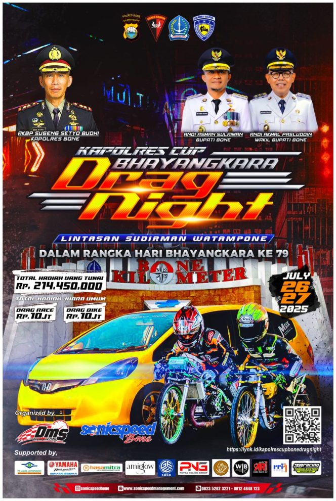 
 Gaspol Sampai Finish! Ayo Daftar dan Ramaikan Lomba Drag Night 2025!