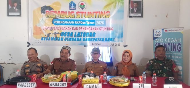 
 ‎Kapolsek Cenrana Hadiri Rembuk Stunting Dan Musdes RKPDes Tahun 2026 Di Desa Latonro.