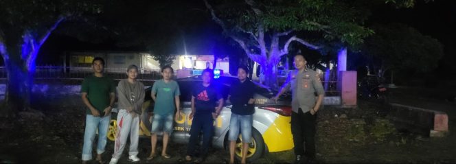 
 KSPKT  Tonra  Pimpin Patroli Biru , Di Malam Hari Demi Jaga Situasi Kamtibmas   Polres Bone