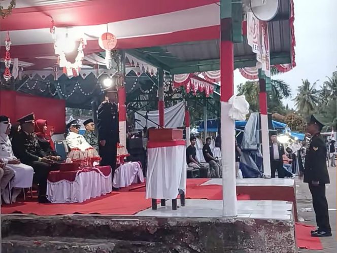 
 Kapolsek Tellu Siattinge Hadiri Upacara HUT Kemerdekaan RI Ke-80