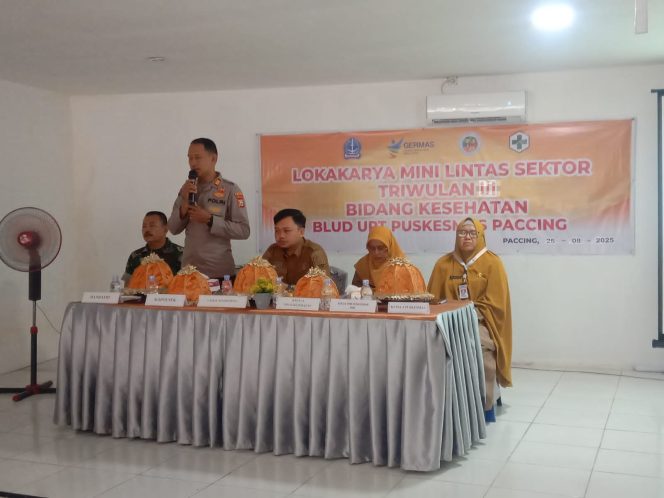 
 Kapolsek Awangpone Menghadiri Lokakarya Mini Tribulanan Bidang Kesehatan UPT Puskesmas Paccing Tahun 2025