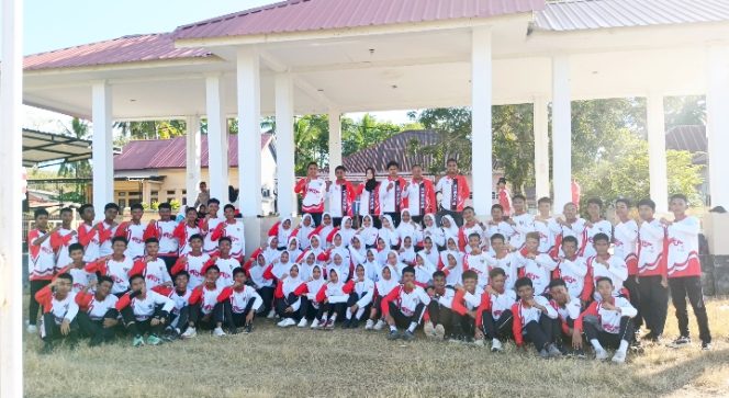 
 Personil Polsek Sibulue Latih Calon