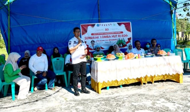 
 Bhabinkamtibmas Hadiri Pembukaan Lomba Semarak Kemerdekaan RI ke-80 di Desa Corawali