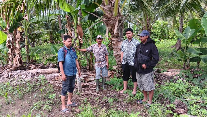 
 ‎Berikan Pelayanan, Kanit Reskrim Polsek Cenrana Tinjau Lokasi Sengketa Tanah