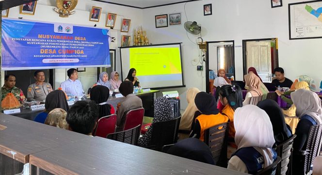 
 Wakapolsek Awangpone Musyawarah Desa Penetapan RKPDes Tahun 2026 Desa Cumpiga