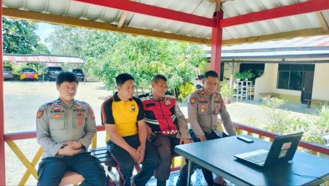 
 Anev  , Kapolsek Tonra Lakukan Pertemuan  Bulanan , Ini Tujuannya. Polres Bone