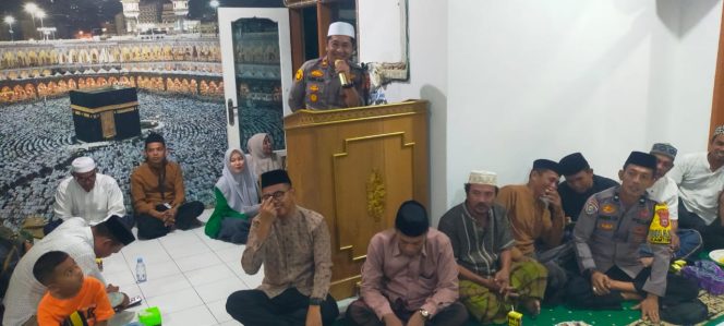 
 Hadiri peringatan Maulid Nabi Muhammad SAW, Kapolsek Barebbo sampaikan Pesan-pesan Kamtibmas