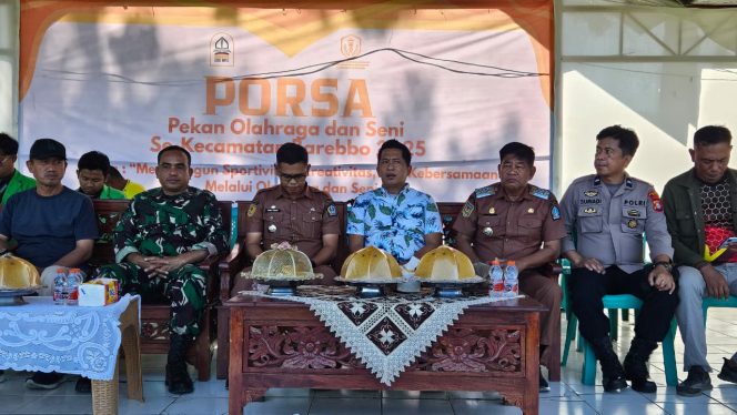 
 Kapolsek Barebbo Hadiri Pembukaan PORSA KKN IAIN Angkatan 22 se-Kecamatan Barebbo