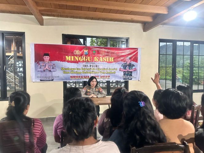 
 Kasubdit Bhabin Sambangi Warga Sudiang Lewat Minggu Kasih