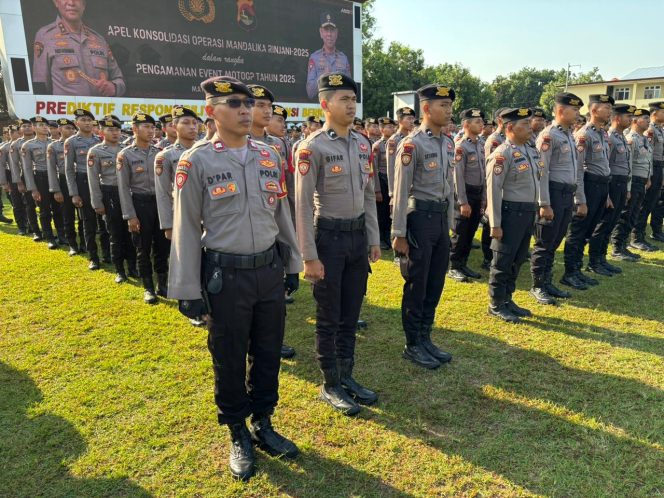 
 Sukses Amankan MotoGP 2025, Polda NTB Gelar Apel Konsolidasi Operasi Mandalika Rinjani 2025