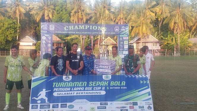 
 Polsek Awangpone Mengamankan Grand Final Turnamen Lappo Ase Cup II Tahun 2025
