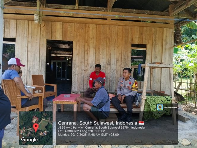 
 ‎Berdialog Dengan Warga, Bhabinkamtibmas Polsek Cenrana Laksanakan Sambang Di Desa Panyiwi.