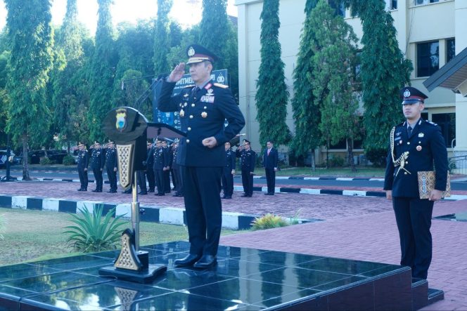 
 Kapolda Sulsel Pimpin Upacara Hari Kesaktian Pancasila di Mapolda Sulsel