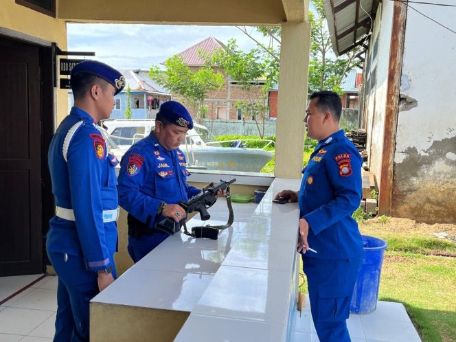 
 Satpolairud Polres Bone Terima Kunjungan Supervisi Ditpolairud Polda Sulsel